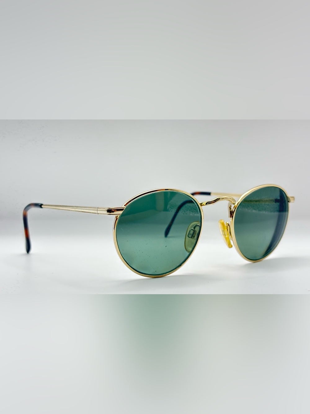 702 Gold Oval Metal Sunglasses Frames Only